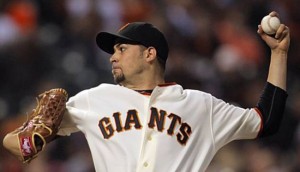 Starting pitcher for the Giants, Jonathan Sanchez struck out 12, a career high. The San Francisco Giants played the Los Angeles Dodgers at AT&T Park in San Francisco, Calif., on Thursday, September 16, 2010, defeating the Dodgers 10-2. Photo: Carlos Avila Gonzalez, The Chronicle 