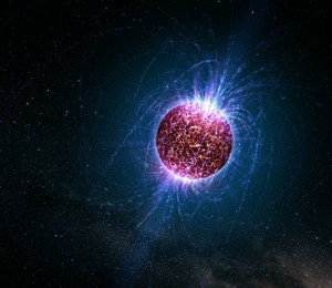 Artist’s rendering of a neutron star. Credit: Space Telescope Science Institute.