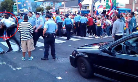 Philadelphia cop punching woman in the face during Puerto Rican Day parade